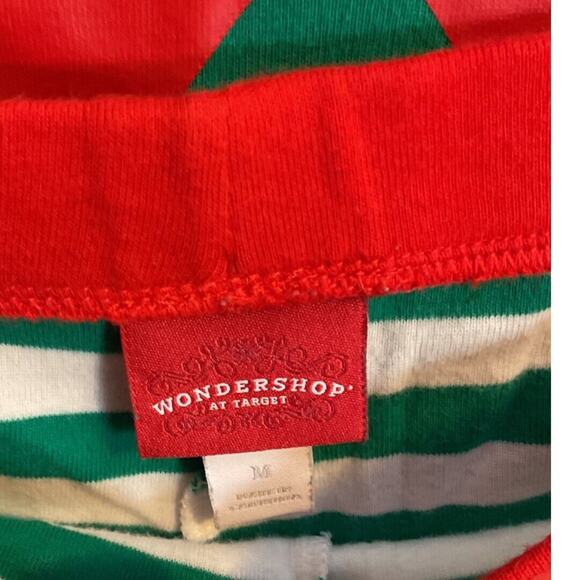 WONDERSHOP Holiday Pajama Women SZ M Elf Shirt Pant Set Christmas Clothing - Picture 5 of 13